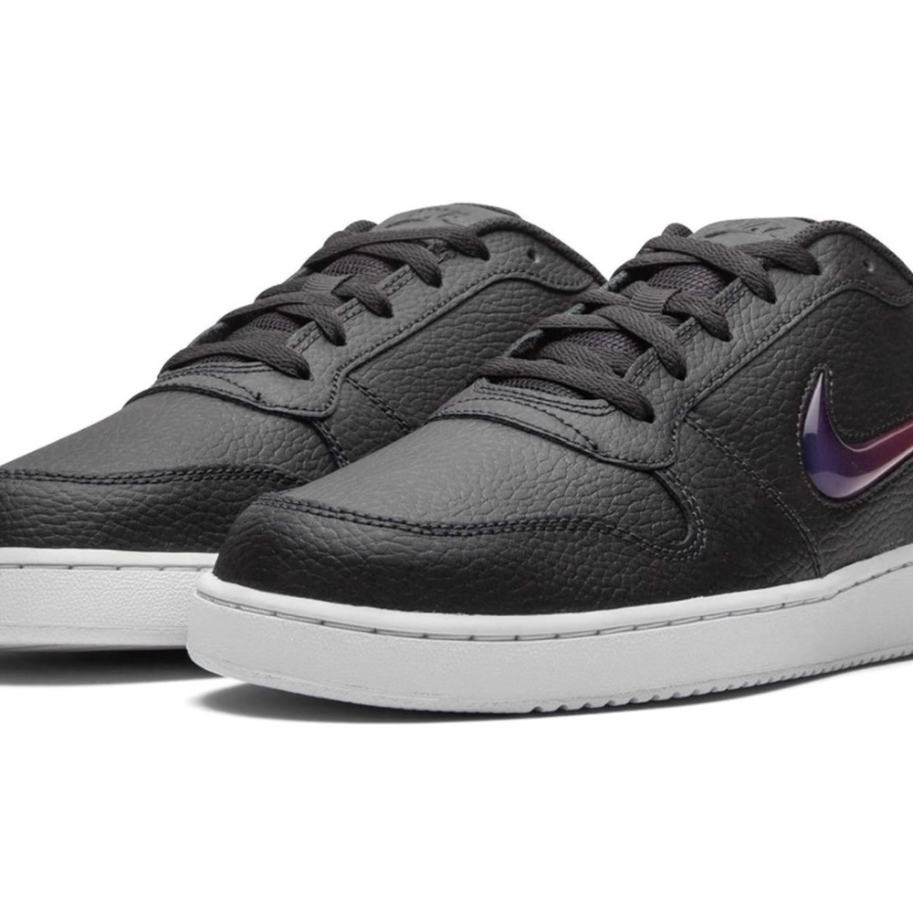 Nike Mens Ebernon Low Prem Oil Grey/Regency Purple Aq1774 003 - Size 12